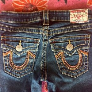 True Religion Rainbow Becky Jeans size 24